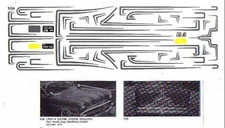 Fred Cady Decal #506 To Do The 1950`S Silver Custom Scallops