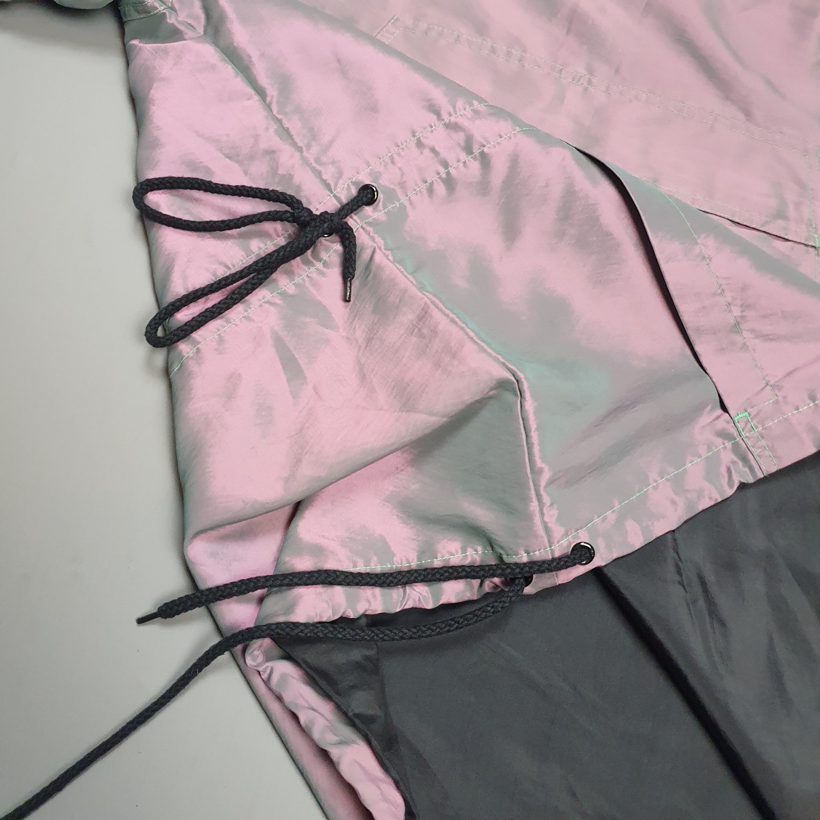 Adidas Originals x Jeremy Scott Windbreaker Purple Hooded Jacket Size Medium thumbnail 9