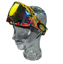 Oakley Splice Goggles Kaleidoscope Fire Ski Snowboard Orange Lenses 2010*READ*