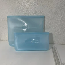 Silicone Bags Reusable Storage Ziplock Bags Food Storage Bags Set Of 2