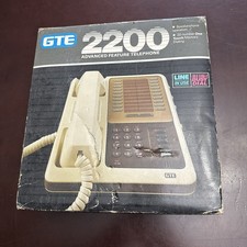 New Vintage Classic GTE 2200 Advanced Feature TelePhone Speakerphone Phone Stock