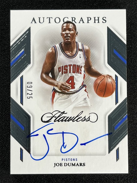 2022-23 Panini Flawless Basketball Joe Dumars #FA-JOE Auto Pistons /25