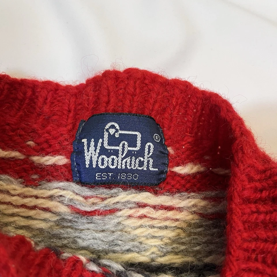 Suéter Tejido Retro NES De Colección Woolrich S 100% Lana Mallard Duck Hunt Para Hombre Foto 4 de 4