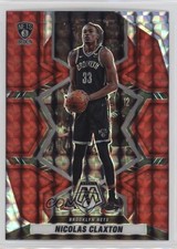 2021-22 Panini Mosaic Red Mosaic Prizm Nic Claxton Nicolas Claxton #166 fm0
