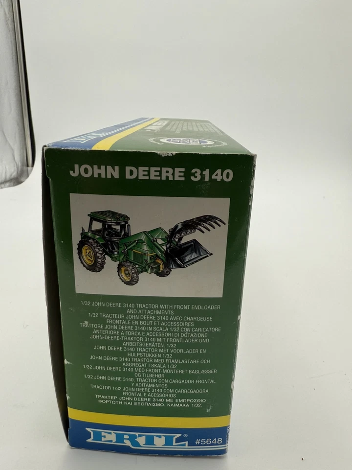 Tractor John Deere 3350 vintage 🔥1991 Ertl escala 1:32 con accesorios #5647, Foto 2 de 4