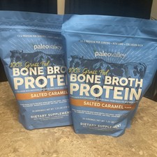 Paleo Valley 100 Grass Fed Bone Broth Protein Pure Salted Caramel