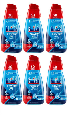 6 Finish Powergel Geschirrspülmittel 30 Wäschen 600ml Dishwasher Detergent Fresh