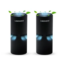 Ionic Air Purifier for Home & Bedroom - HEPA Filter, Covers 250 Sq Ft, Pack of 2