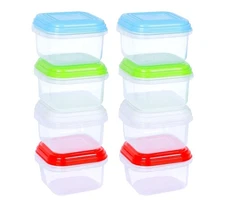 4oz ARSUK Small Containers w/Lids, Clear Jars, BPA-Free