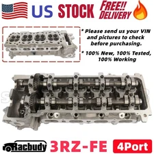 3RZFE New Engine Cylinder Head Assembly 4IntakePort For 00-04 Toyota Tacoma 2.7L