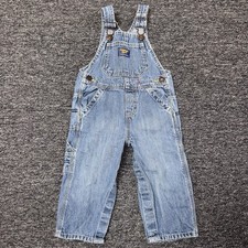 Vintage 90s Boys Oshkosh B Gosh Vestbak Overalls 18 Months Denim 100 Cotton