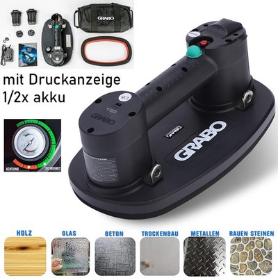 Akku Vakuum Saugheber Grabo Nemo Glassauger Glasheber Sauggriff Saughalter 170kg