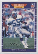 1989 Pro Set Brian Bosworth (Seattle on Front) #391 2f4