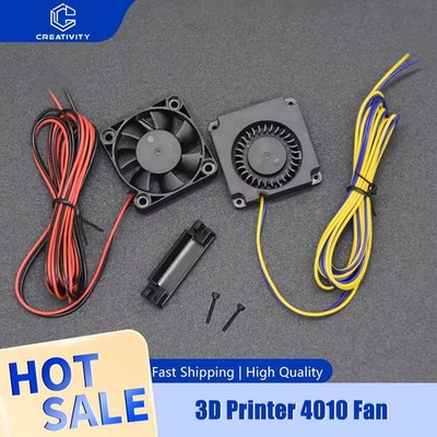 3D Printer Fan 4010 24V Black Plastic Extruder Cooling - Ender5 Axial Fan