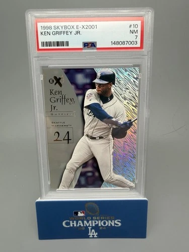 Ken Griffey Jr 1998 Skybox E-X2001 Acetate Card #10 PSA 7