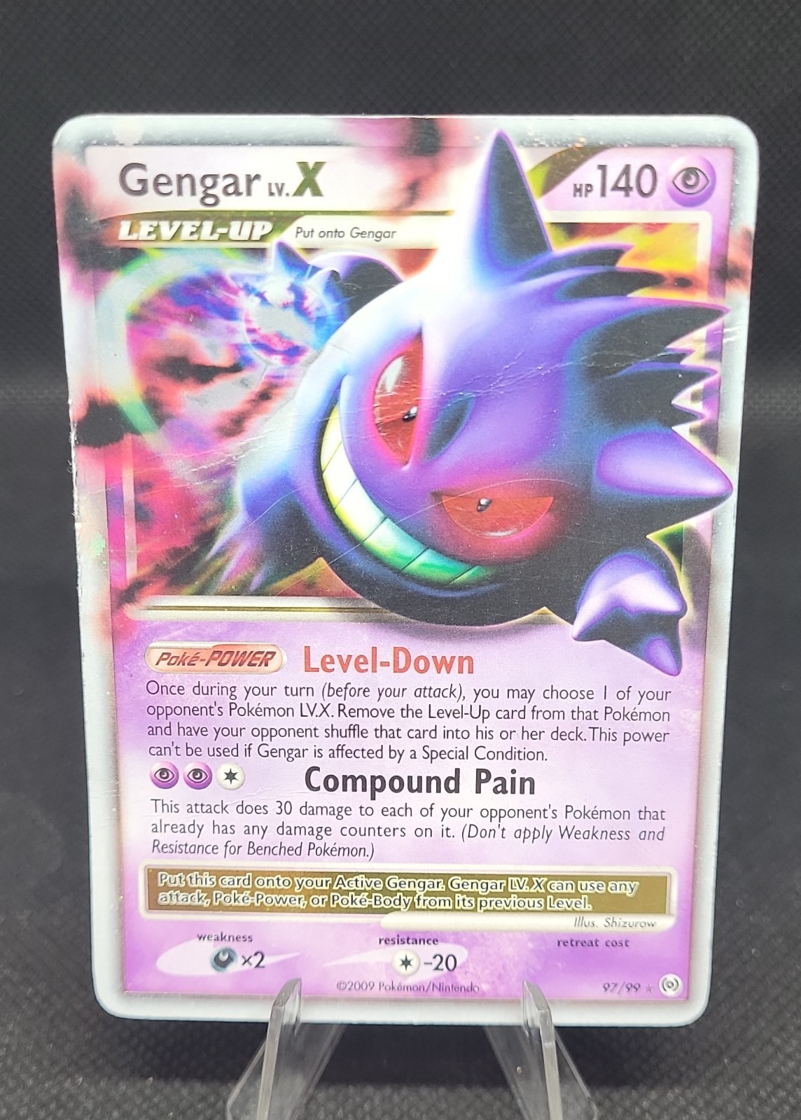 Gengar Lv.X 97/99 Arceus Holo HP/Damaged Possible 1 Grade