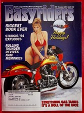 Easyriders Magazine 258 December 1994 David Mann Centerfold Near Mint Condition