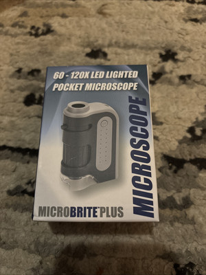 Carson MicroBrite  Plus 60x-120x LED Lighted Zoom Pocket Microscope MM-300