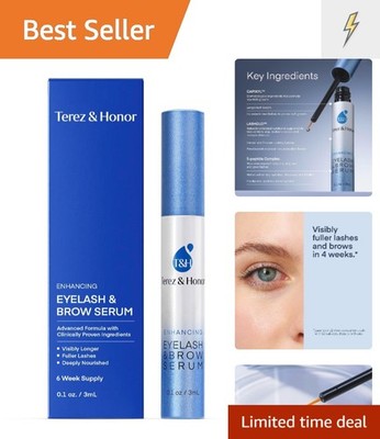 Advanced Eyelash Serum for Thicker, Longer Eyelashes and Eyebrows - Grow Lusc...