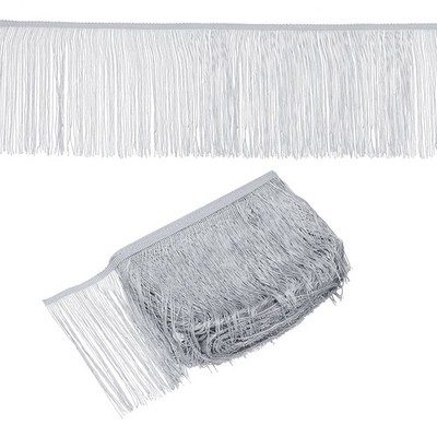 Grauer Fransenbesatz, 10 Yards x 7,9 Zoll für Vorhang Fransen Tassel Stoff Sofa