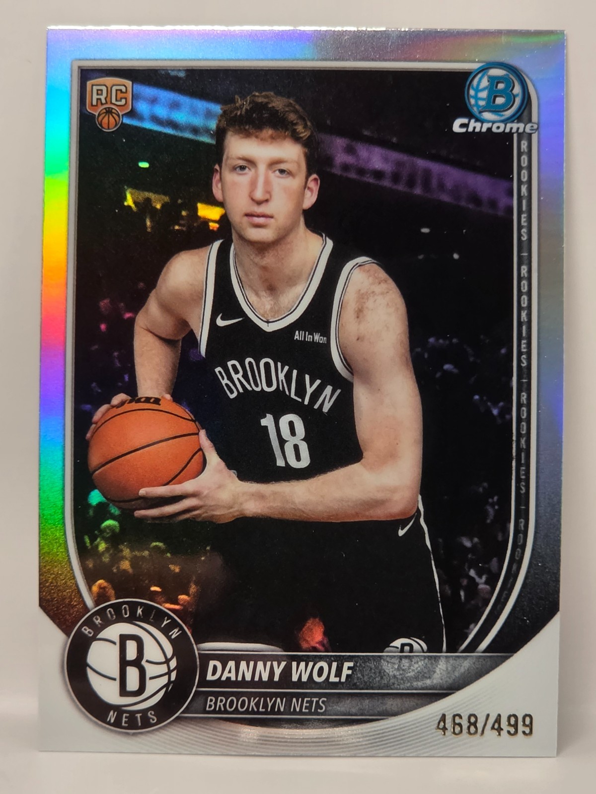 2025-26 Bowman - Chrome Danny Wolf #BCV-27 Refractor /499 (RC)