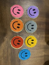 Smiley Face Patches Lot of 7 70s