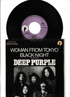 DEEP PURPLE 7'': WOMAN FROM TOKYO/BLACK NIGHT(LIVE) (Purple Rec 1 C 006-94 185)