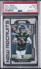 2021 PANINI PRIZM NEW RECRUITS #NR2 ZACH WILSON PSA 6