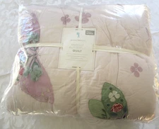 New Pottery Barn Margot Butterfly Embroidered Quilt, FULL/QUEEN, EMBROIDERED