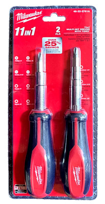 Milwaukee 11-in-1 Multi-Bit Driver with Torx 2-Pack (48-22-2761A