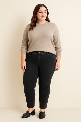 Talbots Flawless Five-Pocket Jegging Jeans Women s 22WP Black Stretch Mid Rise