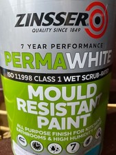 Zinsser Perma White Interior Paint -  Satin - Anti Mould Paint (5ltr)