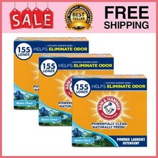 3 Box ARM & HAMMER Powder Laundry Detergent, Alpine Clean, 9.56 lb/ Box
