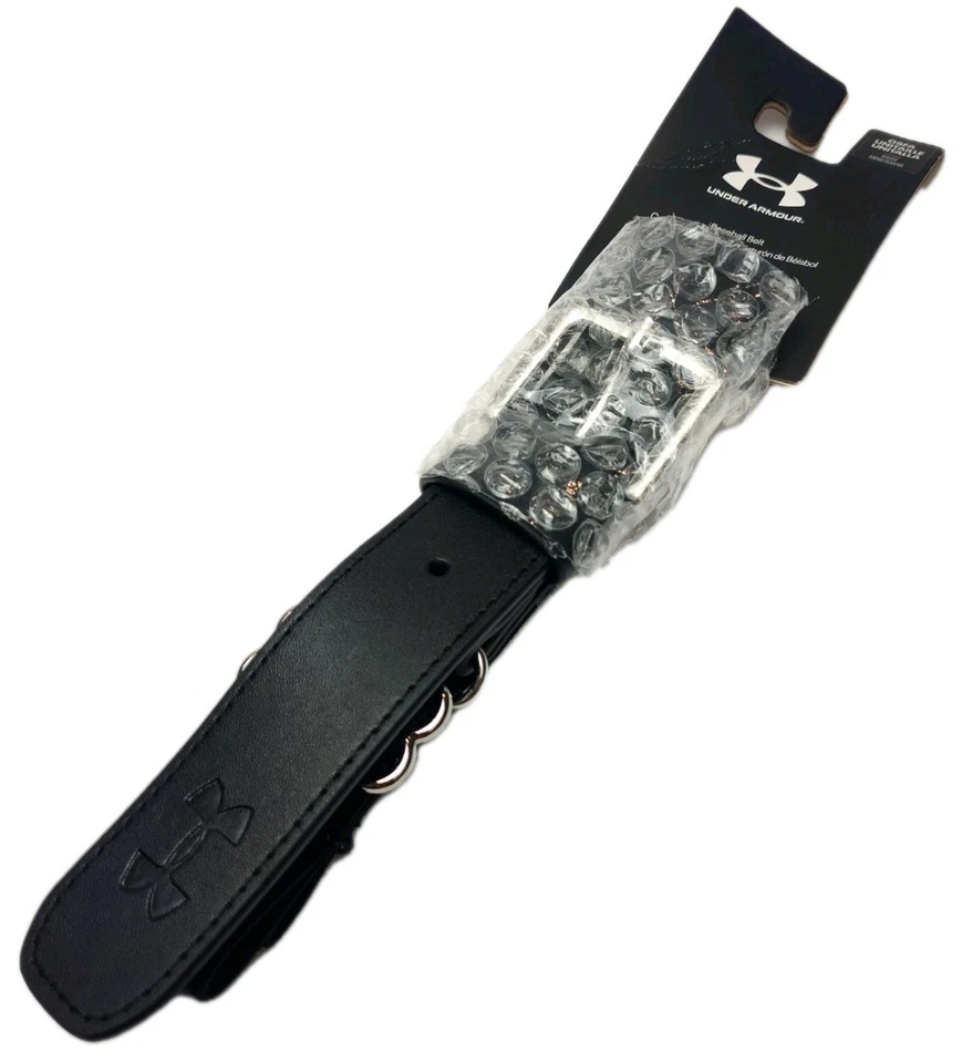 Under Armour Youth Boys Adjustable Baseball Belt - Black, Fits Up to 36" - Image 3 of 3