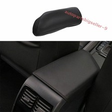 Para VW Jetta MK7 2019-24 Cuero Negro Consola Central Apoyabrazos Tapa Caja Funda