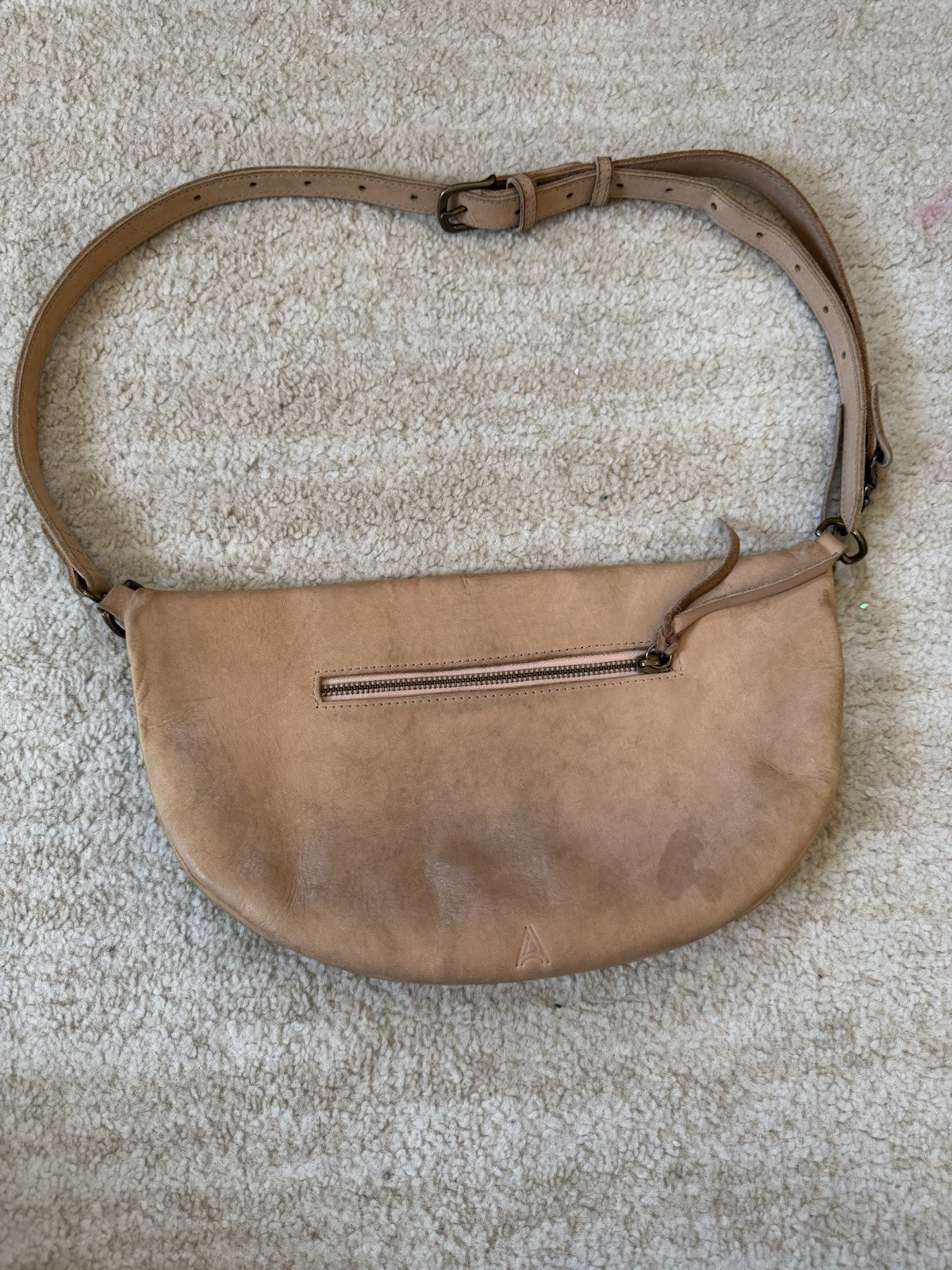 ABLE Berkeley Smooth Leather Sand Colored Belt Bag - image 2