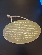 Irish Blessing Poem Verse Wall Hanging Plaque Sign Novelty Retro Ireland