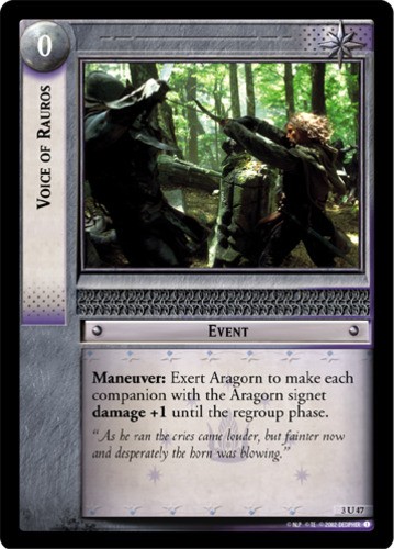 Voice of Rauros - Foil Mint/Near Mint LOTR: Realms of the Elf-Lords (Foil)