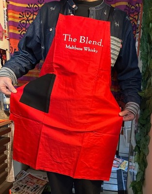 Nikka Whisky THE BLEND Apron pareSet Red & Black Limited Non-Sale Item Japan