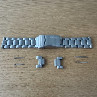 Watchgecko 20mm Geckota Buckle Stainless Polished/Brushed Watch Strap 6488 MDQ