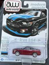 '24 AW AUTO WORLD PREMIUM 2015 FORD MUSTANG GT 1 64 SCALE Ultra Red Chase