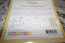Taylored Expressions 6" X 6" Layering Stencil "Scattered Blooms New