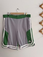 Vintage Nike Air Basketball Shorts In Green Gray White Men  s Sz M Pockets READ