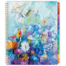 Elegant 3- Monthly Planner 2026-2028 with Inner Pocket & Motivational Quotes
