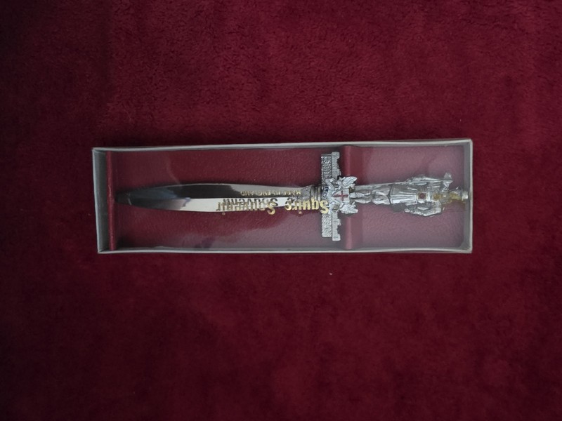Squire Souvenir London Made in England Dirk Dagger Letter opener 
