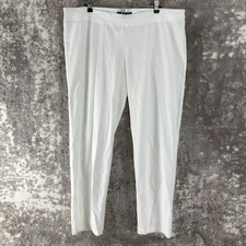 NEW Eileen Fisher Size XL Slm Ankle Stretch Pants White Pull On Casual NWT