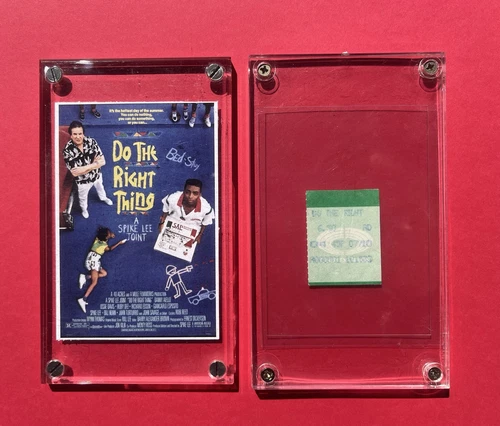 🔺spike lee DO THE RIGHT THING original movie 🎥 ticket 🎟️ stub 07/10/1989🔺