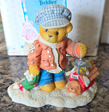 Cherished Teddies Rich "Always Paws For Holiday Treats" 352721 1998 Resin