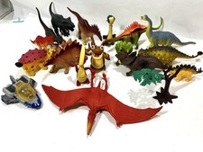 Lot Of 18 Unbranded Hard Plastic Dinosaur Figures Lit Toys