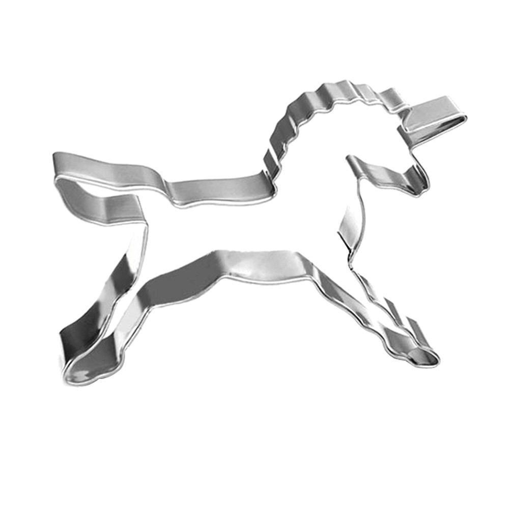 Ausstechform Ausstecher Einhorn 8cm x 5cm Metall Unicorn Backen Kekse Zauber